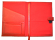 Leather Junior Padfolio Red